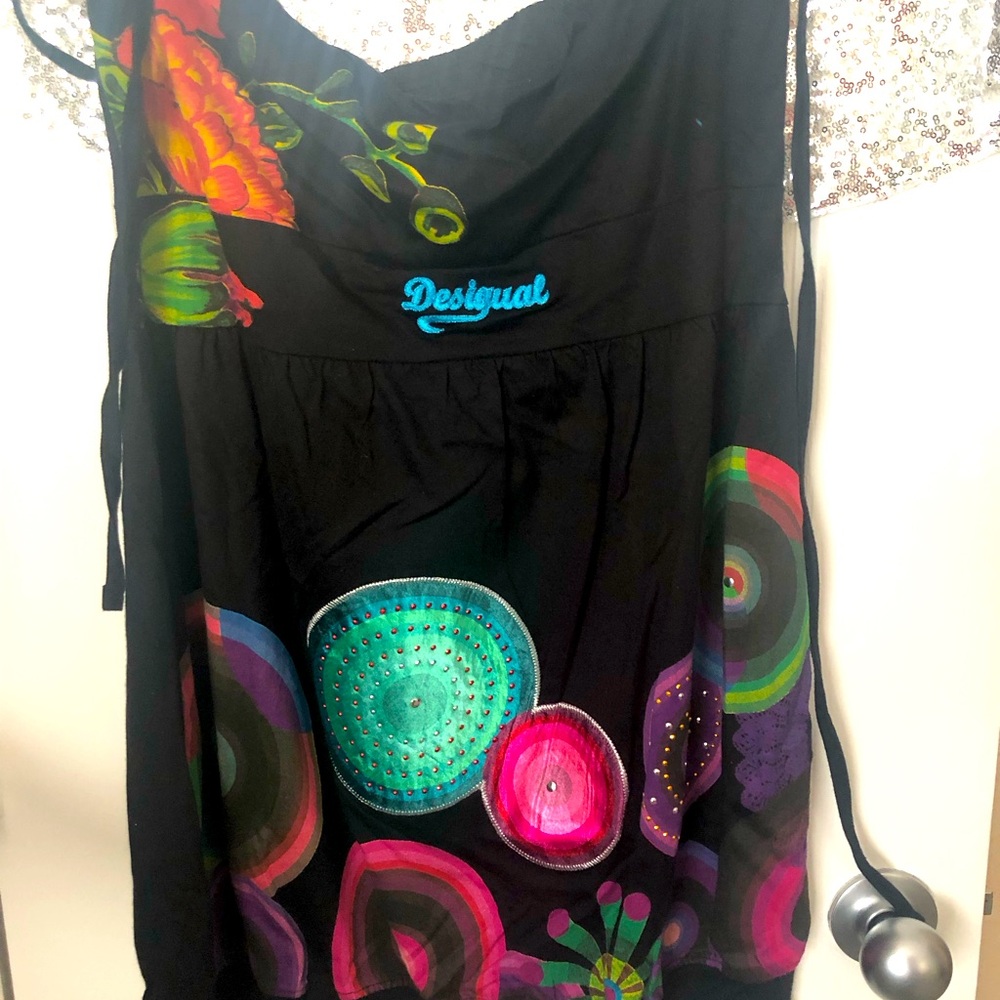 NWT DESIGUAL COLORFUL MINI DRESS XXL
Epic Designs, Studs and Rhinestones